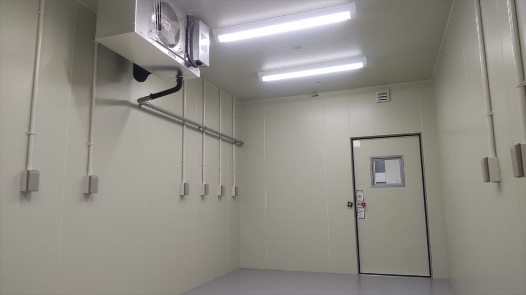 低温室の室内の様子